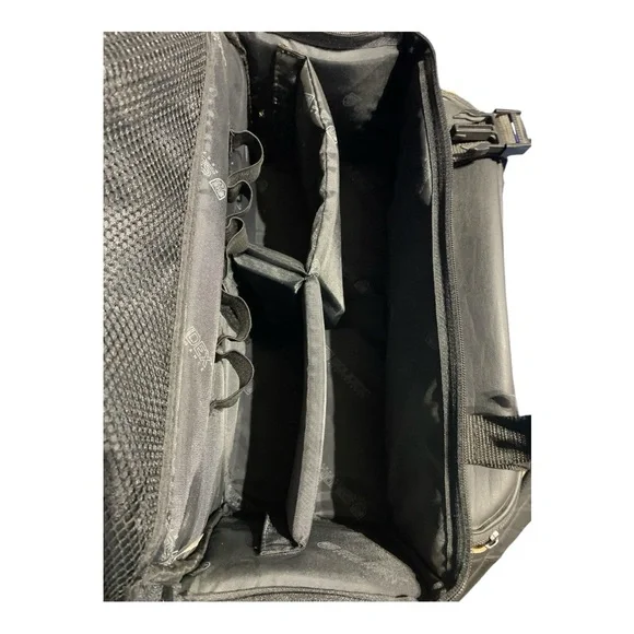 Solidex Black Leather Camera Video Equipment Bag with Gold Warranty